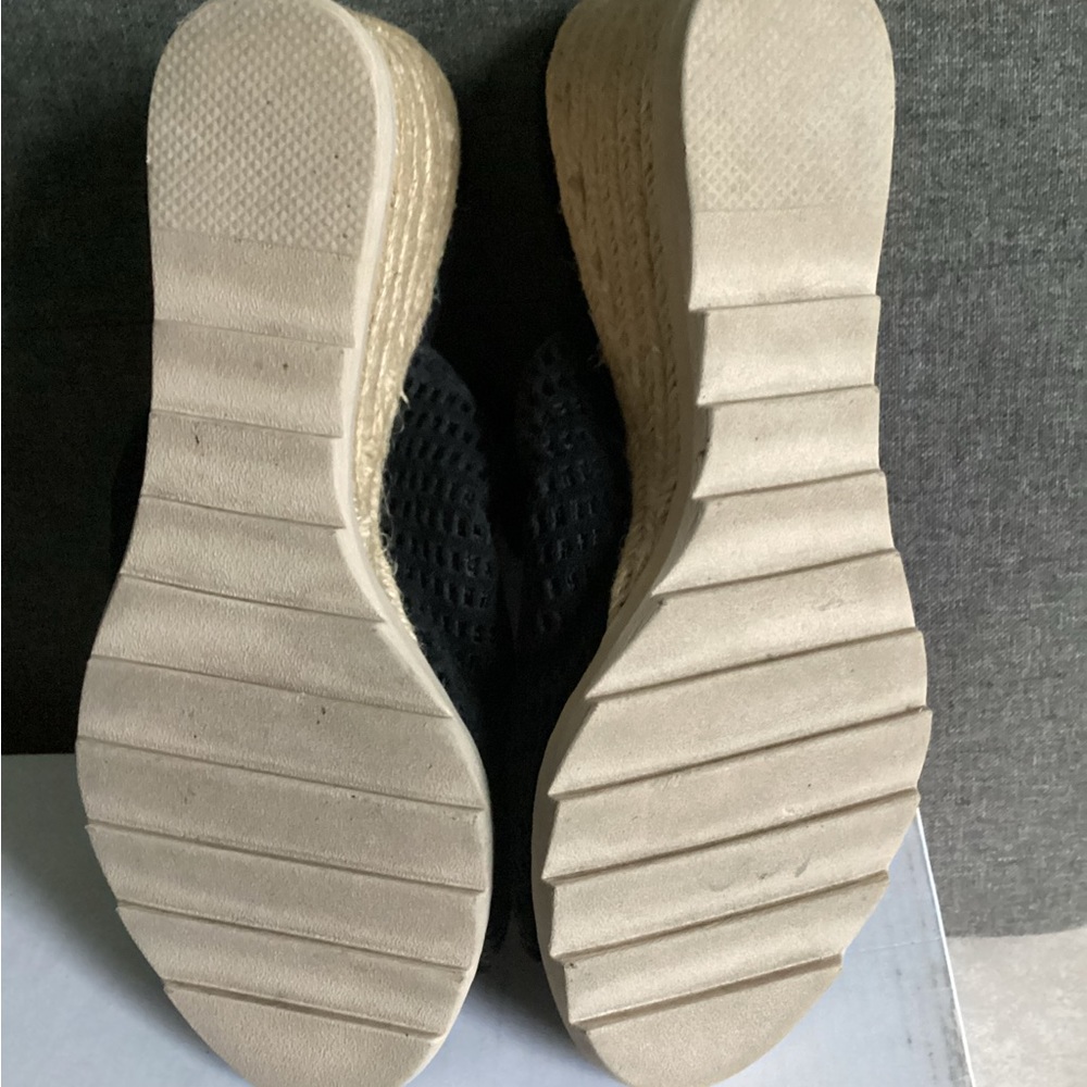♦️ EILEEN FISHER Sandals 7.5 Aura Sling Back Espadrilles Wedges EUC - Picture 8 of 8